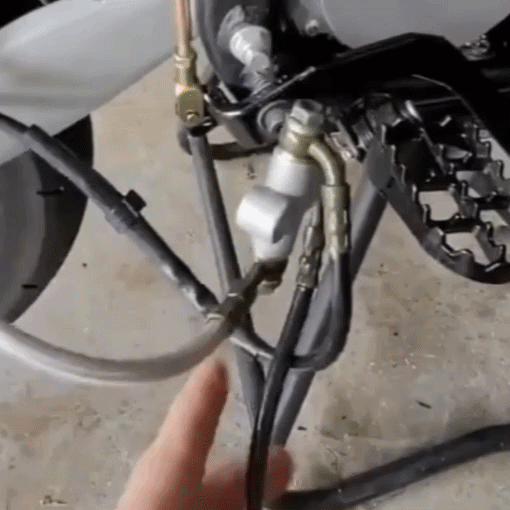 3-Way Motorcycle Hydraulic Brake Line Tee Hose Connector