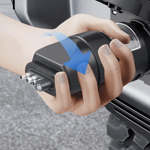 360 Rotatable 7 Way Blade & 4 Pin Trailer Light Wire Circuit Tester