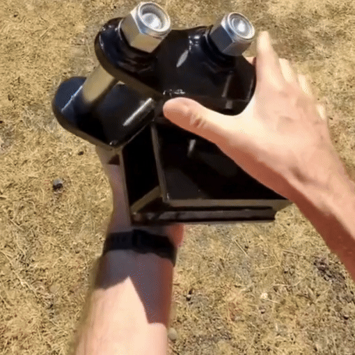 Mini Excavator Trailer Hitch Receiver Attachment