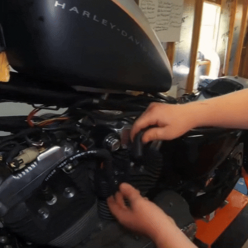 Motorcycle Coil and Ignition Relocation Bracket