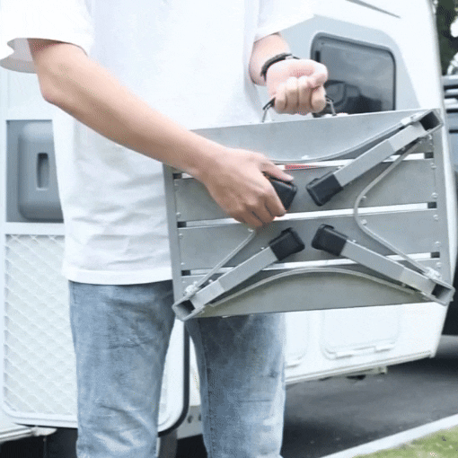 Adjustable RV Steps Extra Large Platform