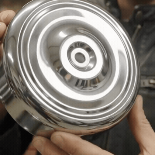 Motorcycle 7" Round Ripple Air Cleaner Intake Filter Cover