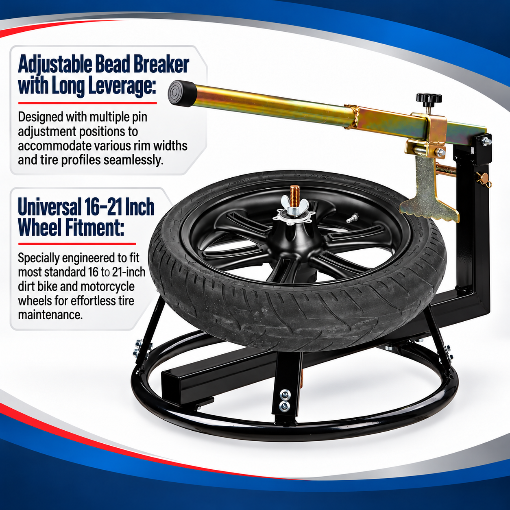 16–21 Inch Dirt Bike Tire Changer Stand