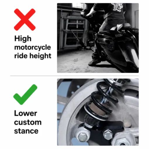 Motorcycle 1-2 Inch Adjustable Lowering Link Kit