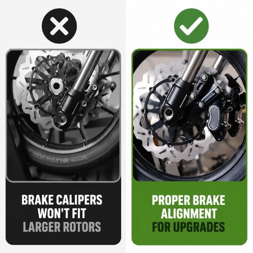 Motorcycle Front Brake Caliper Extension Brackets