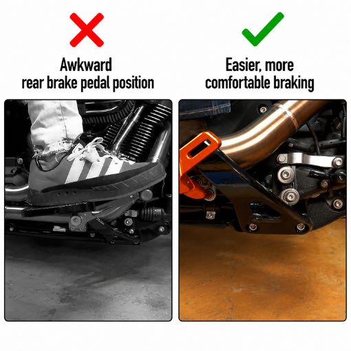Motorcycle Brake Pedal Angle Adjustment Lever