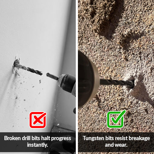 10-Piece Masonry Drill Bit Set