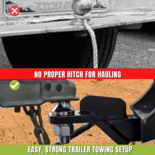 Mini Excavator Trailer Hitch Receiver Attachment