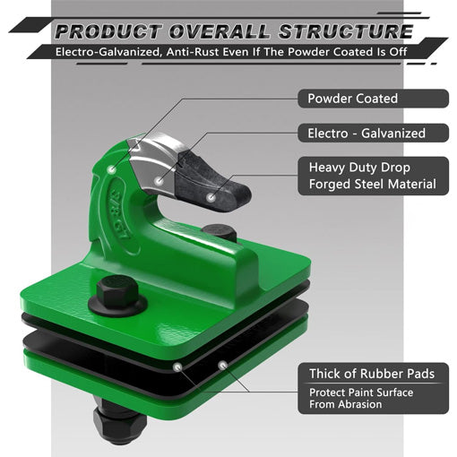 Tractor Bucket Grab Hook with Rubber Pads