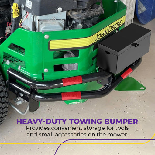 Zero Turn Lawn Mower Rear Bumper Hitch with Toolbox