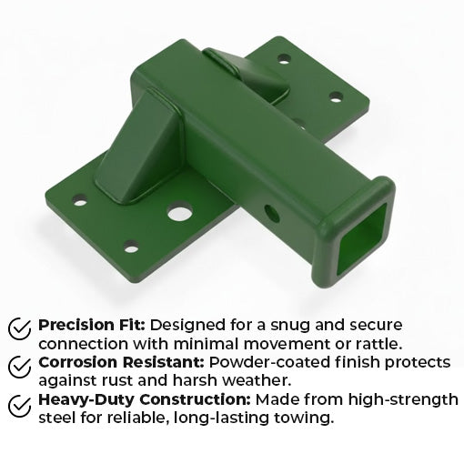 Rear 2 Inch Receiver Hitch Plate for John Deere