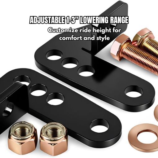 Bolt-on 1-3" Adjustable Rear Lowering Kit