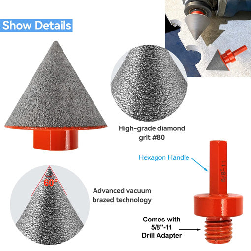 Diamond Beveling Chamfer Bits Set