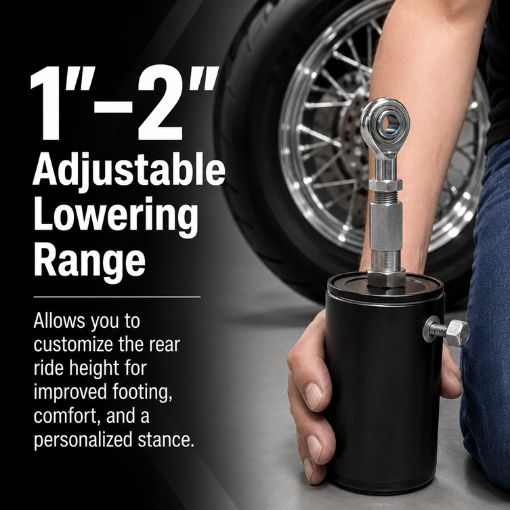 Rear 1-2 inch Motorcycle Slam Adjustable Lowering Kit