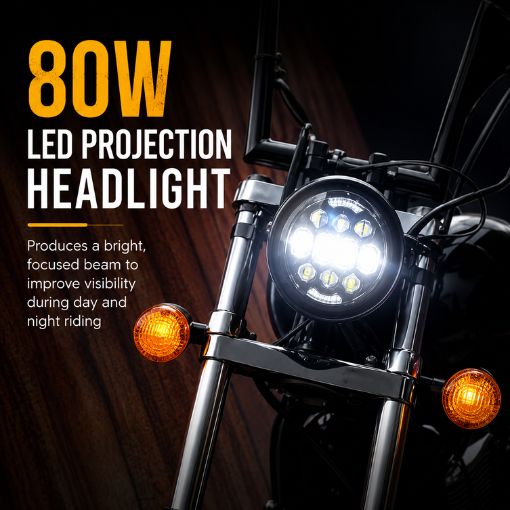 Upgraded 5.75 inch Motorcycle LED Headlight Replacement