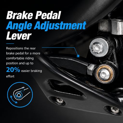 Motorcycle Brake Pedal Angle Adjustment Lever