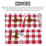 Fitable Checkered Picnic Table Cloth Set