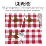 Fitable Checkered Picnic Table Cloth Set