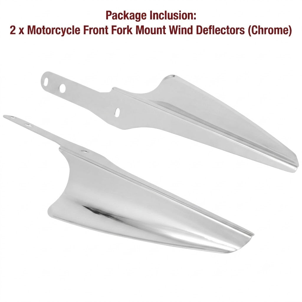 Motorcycle Front Fork Mount Wind Deflectors