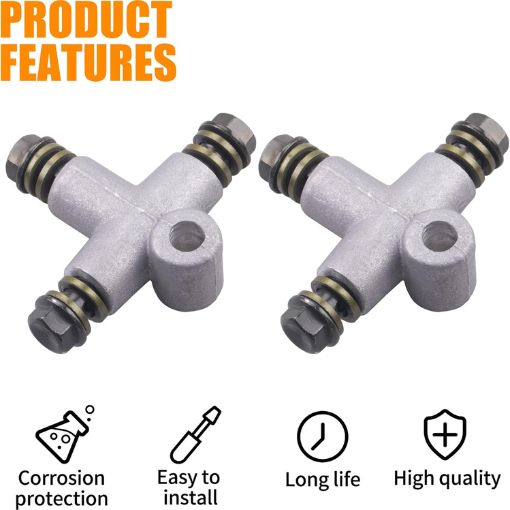 3-Way Motorcycle Hydraulic Brake Line Tee Hose Connector