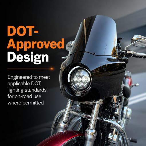 Upgraded 5.75 inch Motorcycle LED Headlight Replacement