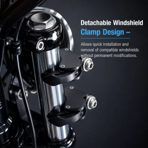 Quick-Release Motorcycle Detachable Windshield Clamps