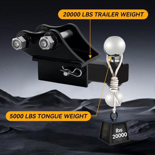 Mini Excavator Trailer Hitch Receiver Attachment