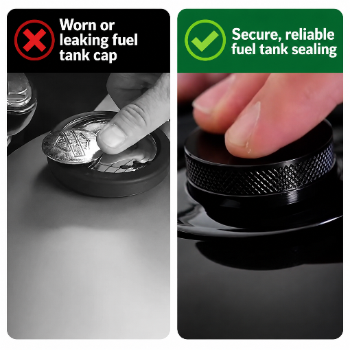 2-pack Motorcycle Flush Mount Pop-Up Fuel Tank/Gas Cap
