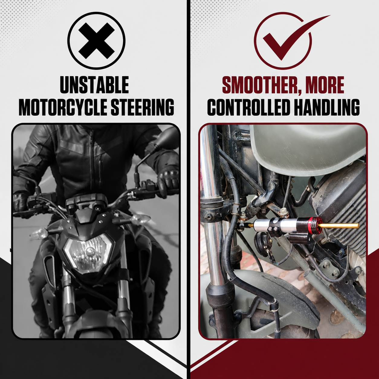 10-Inch Universal Motorcycle Steering Damper Stabilizer