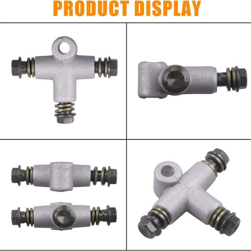 3-Way Motorcycle Hydraulic Brake Line Tee Hose Connector
