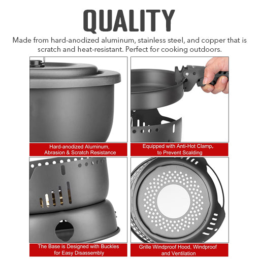 Compact Camping Cookware