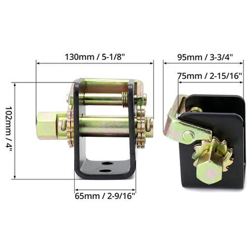 Bolt-On Lashing Truck Tie Down Winch