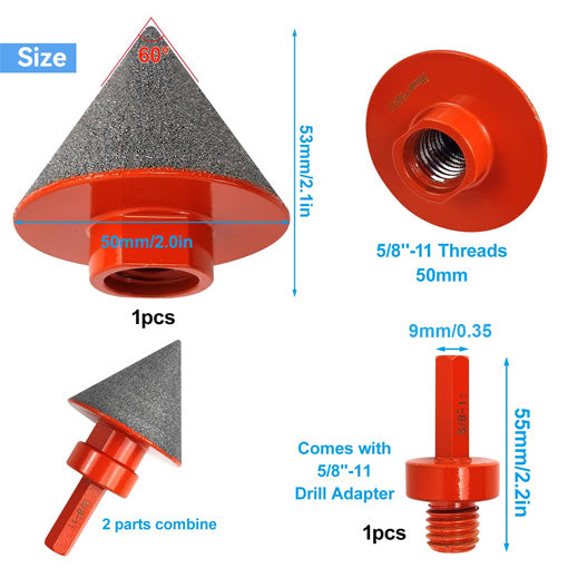 Diamond Beveling Chamfer Bits Set