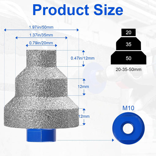 Diamond Beveling Chamfer Bit 20mm/35mm/50mm