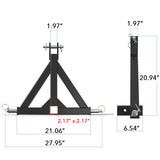 Tractor 3 Point Receiver Trailer Hitch