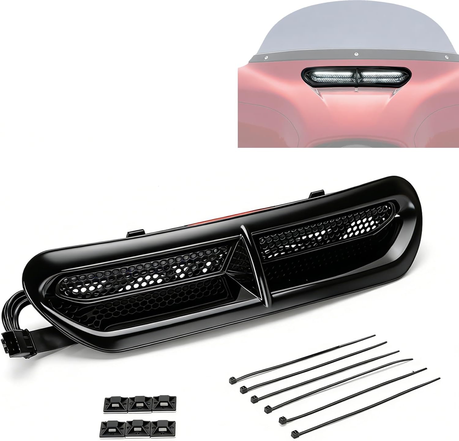 Motorcycle LED Fairing Vent Light