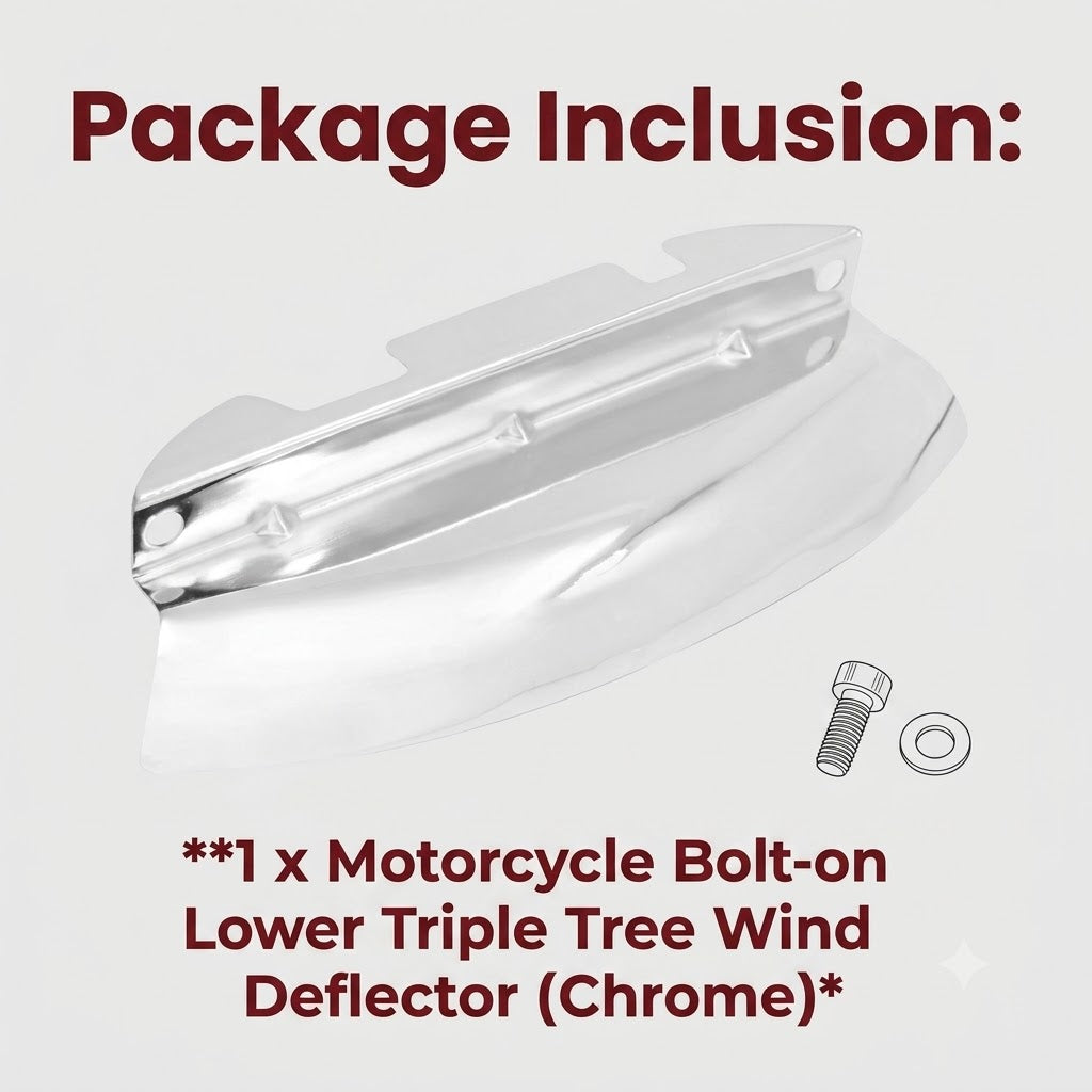 Motorcycle Bolt-on Lower Triple Tree Wind Deflector