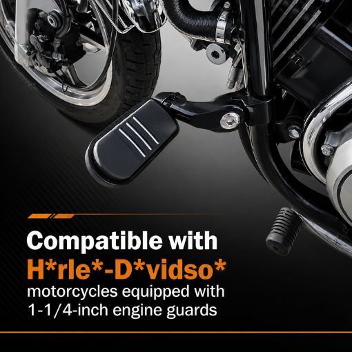 Motorcycle 1.25" Adjustable Highway Footpegs