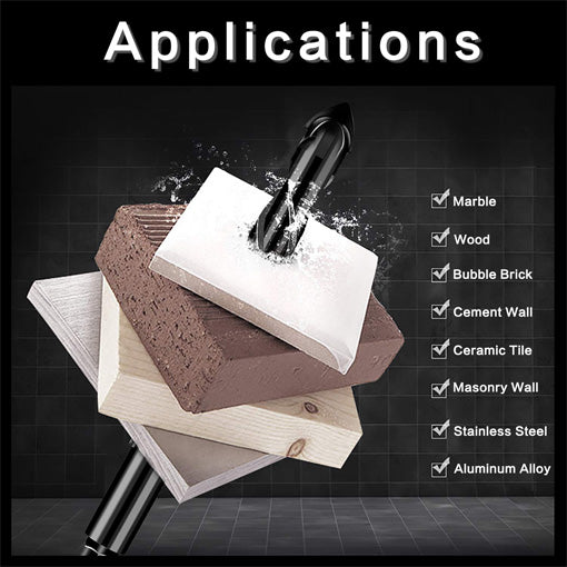 10-Piece Masonry Drill Bit Set