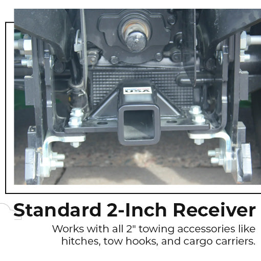 Rear 2 Inch Receiver Hitch Plate for John Deere