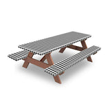 Fitable Checkered Picnic Table Cloth Set