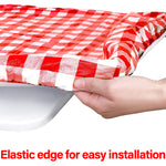 Fitable Checkered Picnic Table Cloth Set