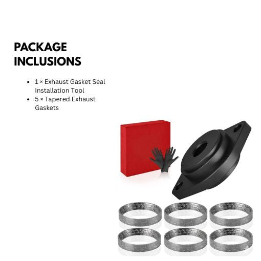 Motorcycle Exhaust Gasket Seal Tool and Tapered Gasket 1984-2023