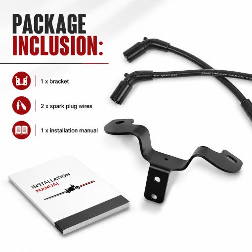 Motorcycle Coil and Ignition Relocation Bracket