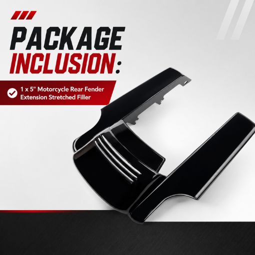 5" Motorcycle Rear Fender Extension Stretched Filler