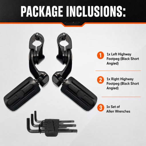 Short Angled Adjustable Highway Peg Kit