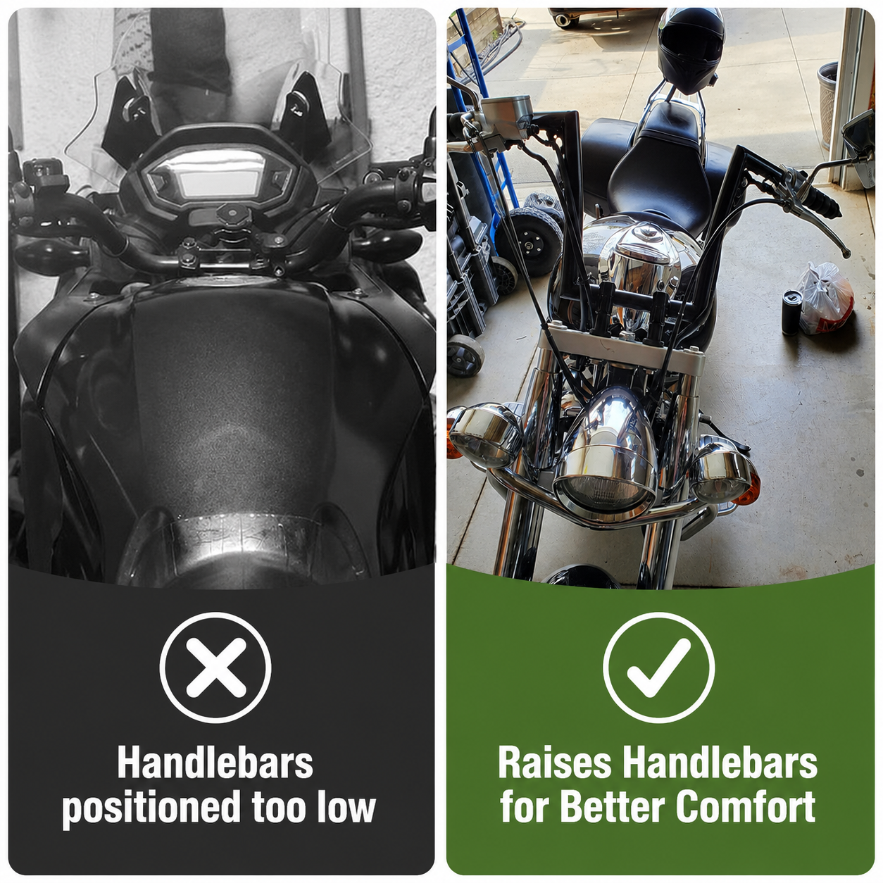 Universal 7/8 Inch Motorcycle Handlebar Risers