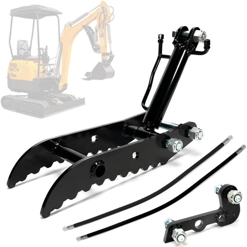 Hydraulic Thumb Clip Attachment for Mini Excavators