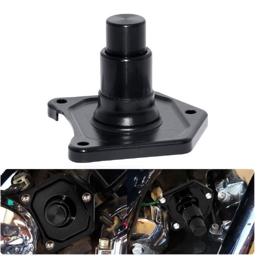 Bolt-On Motorcycle Solenoid Cover Starter Push Button