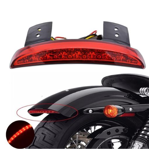 Motorcycle Chopped Rear Fender Edge LED Tail Light